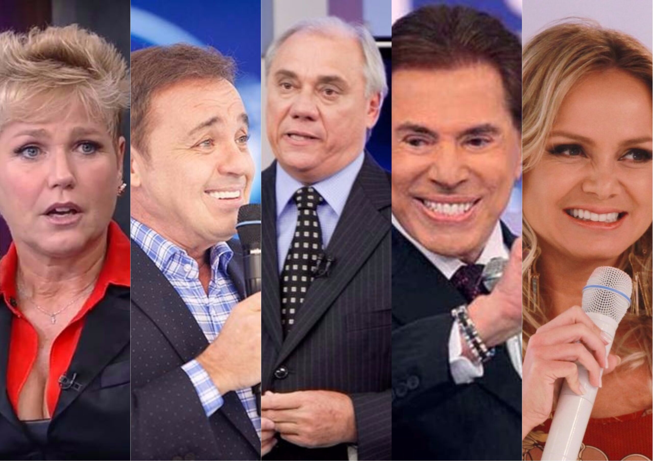 Xuxa, Gugu, Marcelo Rezende, Silvio Santos e Eliana, sensitiva falou sobre eles (Foto montagem: TV Foco)