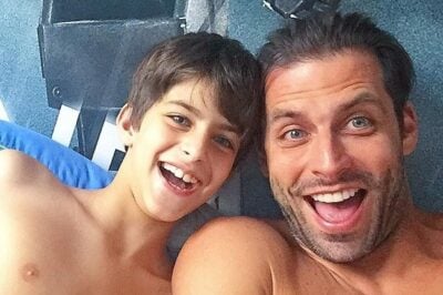 Henri e o filho. Foto - reprodução/arquivo pessoal.