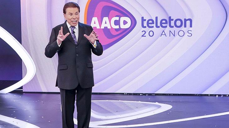 Silvio Santos no Teleton 2017 (Foto: Divulgação)