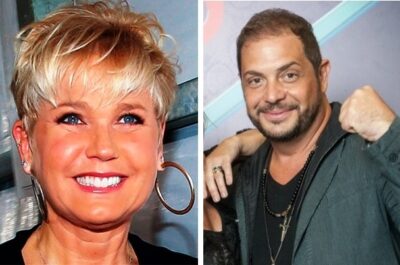 Xuxa divulga trabalho de Conrado. Foto - montagem.