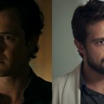 Gael (Sergio Guizé) e Renato (Rafael Cardoso) em cenas de O Outro Lado do Paraíso
(Fotos: Reprodução/Globo)