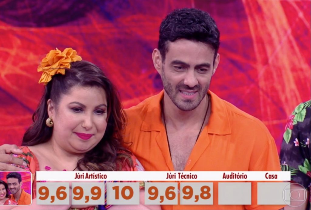 Mariana Xavier quando foi  eliminada da Dança dos Famosos (Foto reprodução)
