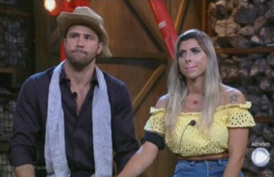 Marcelo Iê Iê e Ana Paula Minerato na roça (Foto reprodução)