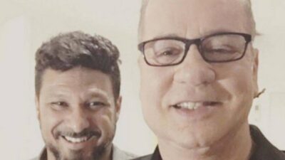 Luiz Fernando Guimarães e Adriano são casados desde 2004 (Foto: Reprodução)