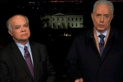 Paulo Sotero e William Waack no 'Jornal da Globo' (Reprodução/TV Globo)