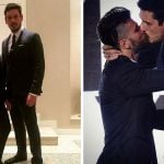 Bruno Gagliasso deu um selinho no ator e comediante João Vicente, durante o prêmio GQ Men of the year (Foto: Reprodução)