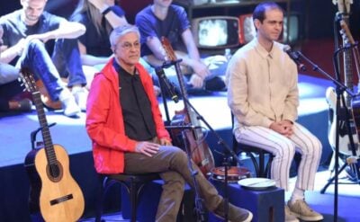 O cantor Caetano Veloso e o filho (Foto: Divulgação)