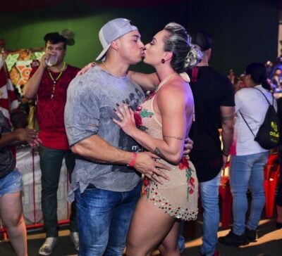 Juju Salimeni e Felipe Franco (Foto: Leo Franco / Agnews)