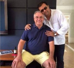 Geraldo Luís e Marcelo Rezende foram ao médium (Foto: Divulgação)