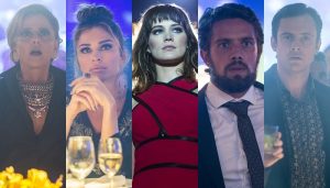 Clara (Bianca Bin) deixa todos chocados com seu retorno em O Outro Lado do Paraíso (Fotos: Globo/Raquel Cunha/Montagem TV Foco)