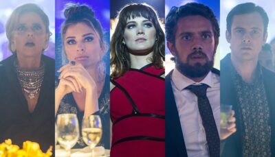 Clara (Bianca Bin) surge na festa e deixa todos chocados
(Foto: Globo/Raquel Cunha)