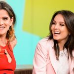Larissa Manoela ao lado de Ingrid Guimarães no Conversa com Bial
(Foto: Globo/Ramón Vasconcelos)