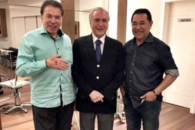 Silvio Santos já havia se encontrado recentemente com Michel Temer no salão de Jassa (Foto: Reprodução/Instagram)