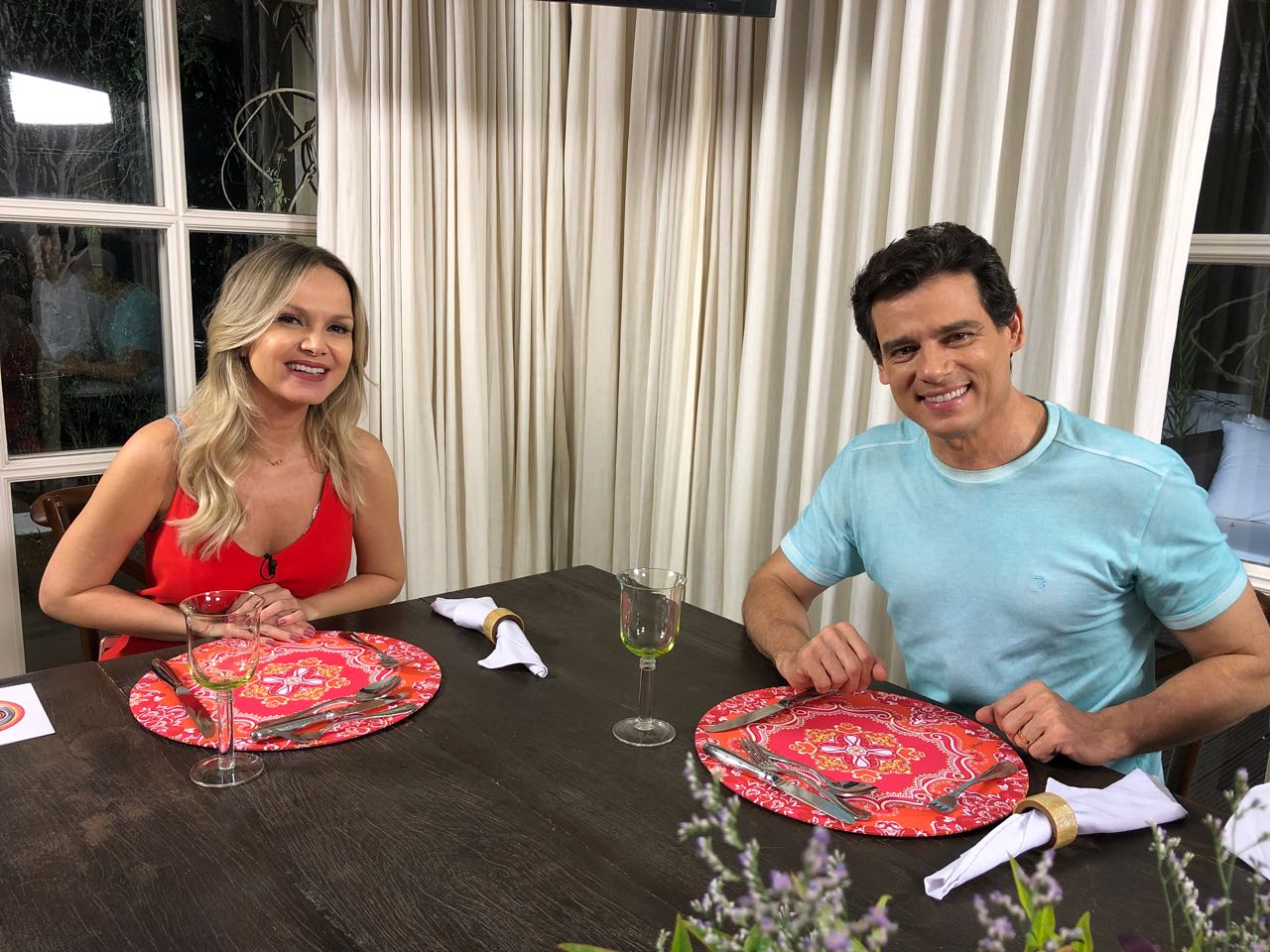 Eliana e Celso Portiolli no programa Eliana (Foto: Divulgação/SBT)