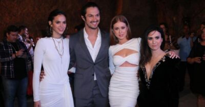 Protagonistas na coletiva de imprensa de 