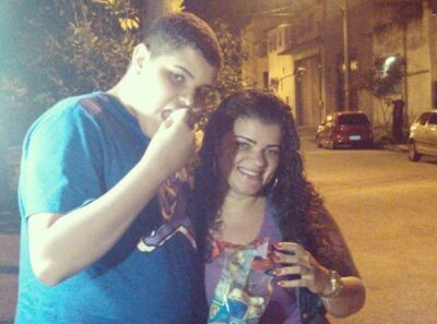 Filho de Naldo e sua mãe (Foto: Reprodução)