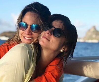 Fernanda Gentil e a namorada, Priscila (Foto: Reprodução)