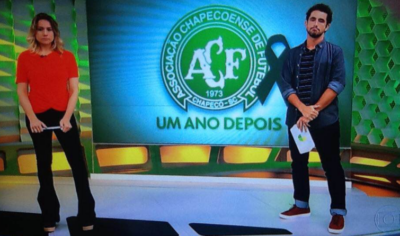 Fernanda Gentil e Felipe Andreoli no comando do Esporte Espetacular (Foto: Reprodução/Globo)