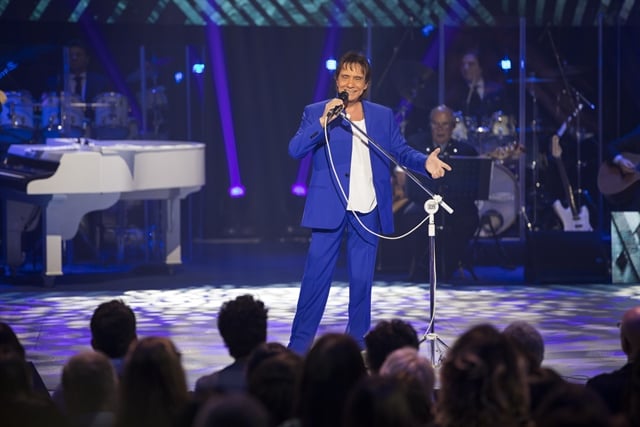 Roberto Carlos no especial de fim de ano 2017 da Globo (Foto: Globo/João Miguel Júnior)