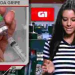 Luiza Tenente erra ao dar notícia no G1 em 1 Minuto. (Foto: Reprodução)