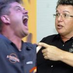 Marcos Harter e Boninho (Fotos: Reprodução)