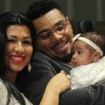 Naldo Benny, Ellen Cardoso e a filha. (Foto: Divulgação)