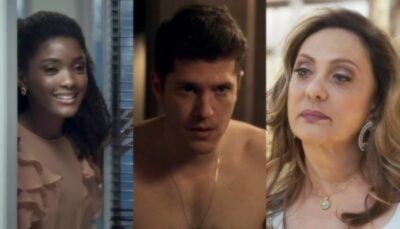 Nádia vai aceitar passar a virada de ano com Raquel,a  nova nora. (Foto: Reprodução/Montagem/TV Foco)