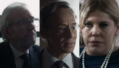 Juca de Oliveira, Emílio de Mello e Bárbara Paz em O Outro Lado do Paraíso
(Foto: Reprodução/Globo)