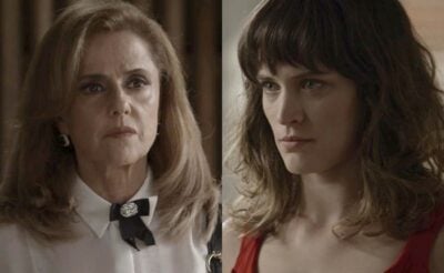 Sophia (Marieta Severo) e Clara (Bianca Bin) em cena de O Outro Lado do Paraíso
(Foto: Divulgação/Globo)