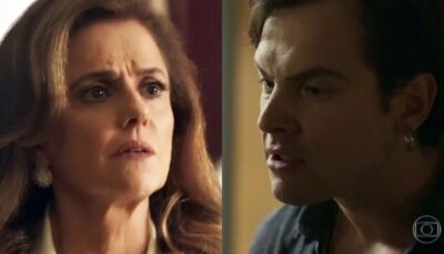 Gael vai tirar satisfações com Sophia na novela O Outro Lado do Paraíso. (Foto: Reprodução/Montagem)