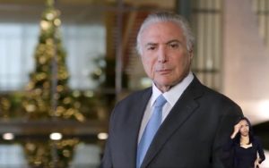O presidente MIchel Temer em pronunciamento (FOto: Repriodução)