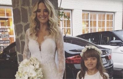 Ticiane Pinheiro e Rafa Justus no casamento da apresentadora (Foto reprodução)
