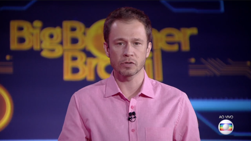 Tiago Leifert na estreia do BBB18 (Foto: Reprodução/Globo)