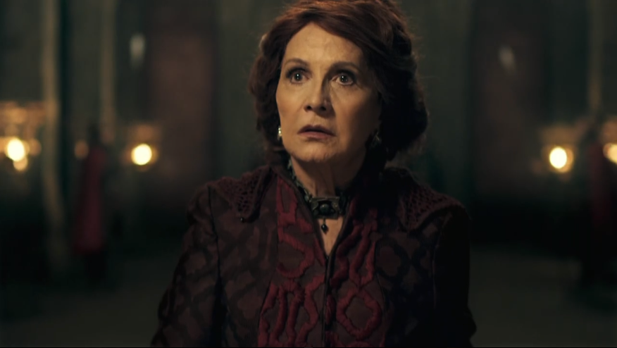 Crisélia (Rosamaria Murtinho) em cena de Deus Salve o Rei (Foto: Reprodução/Globo)