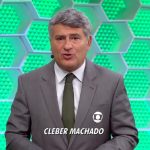 Cléber Machado ficou "pra trás" na cobertura (Reprodução/Globo)