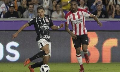 O jogador Ángel Romero no jogo Corinthians X PSV na Florida Cup
(Foto: Daniel Augusto Jr./Ag. Corinthians)