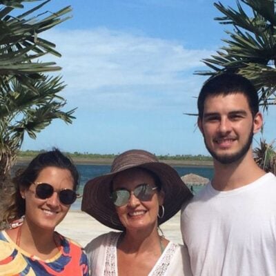 Fátima Bernardes e os filhos (foto: Reprodução)