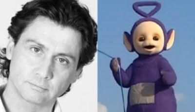 Ator que interpretava o boneco roxo, Tinky Winky faleceu aos 52 anos. (Foto: Reprodução)