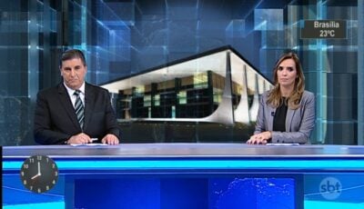 SBT Brasil com a novidade (Foto: Reprodução)