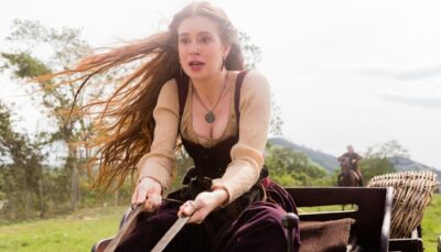Amália (Marina Ruy Barbosa) em cena de Deus Salve o Rei
(Foto: Tatá Barreto/Globo)