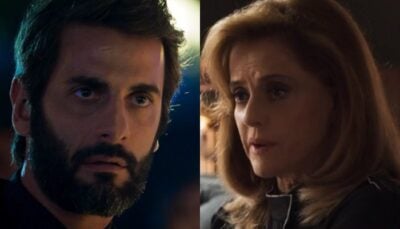 Sophia quer ver Vinícius morto em O Outro Lado do Paraíso. (Foto: Reprodução/Globo/Montagem/TV Foco)