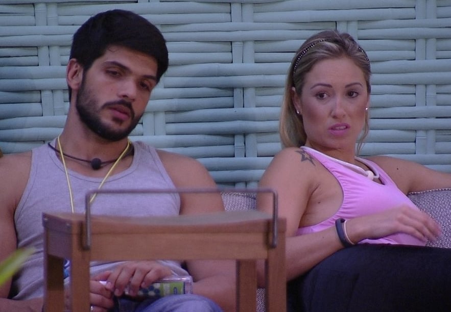 Lucas e Jéssica no BBB18 (Foto: Reprodução)