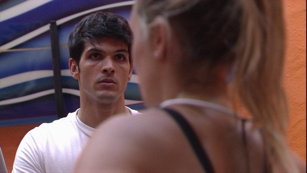 Lucas e Jéssica no BBB18 (Foto: Reprodução)