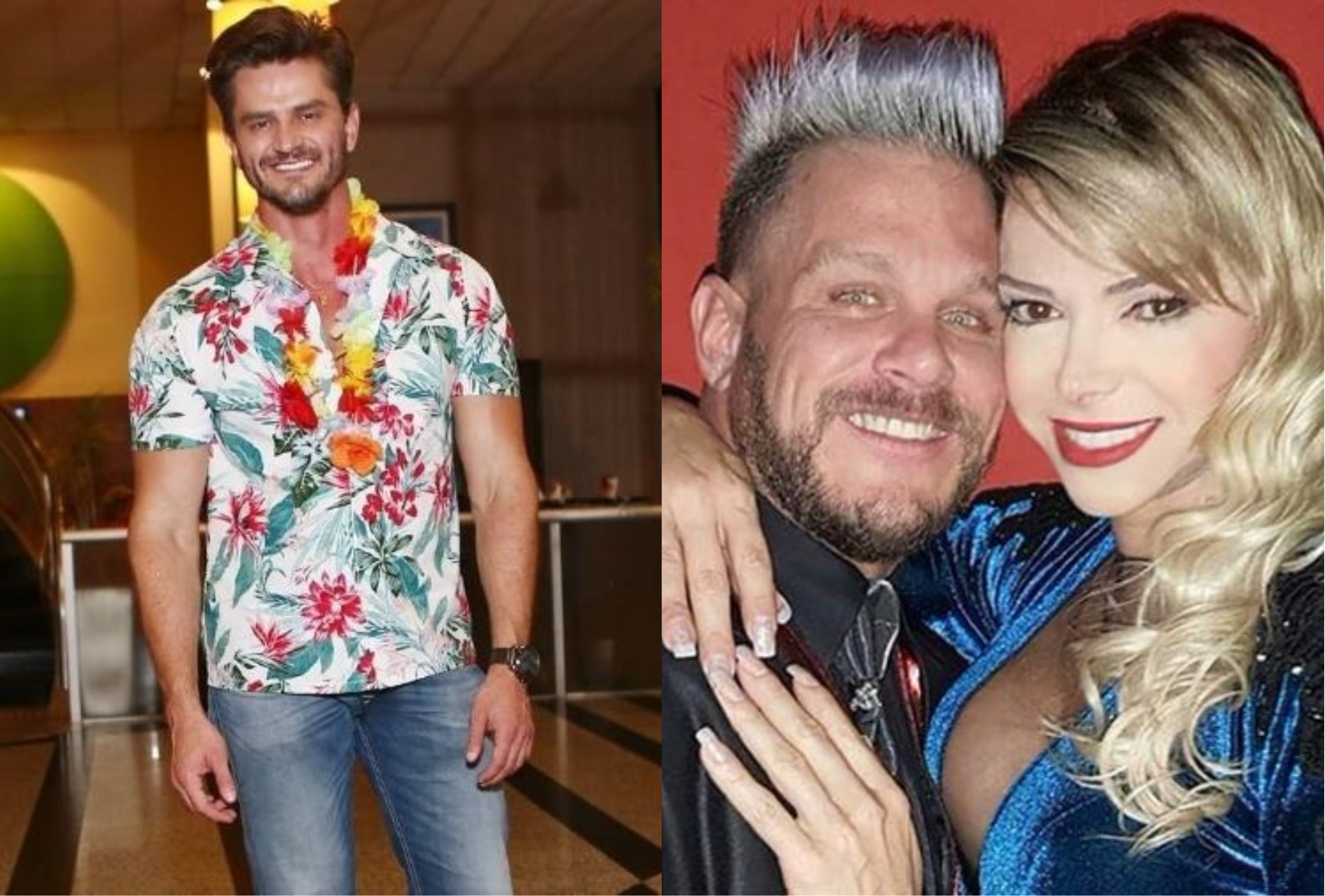 Marido de Léo Aquilla revoltado com Marcos Harter (Foto montagem: TV Foco)