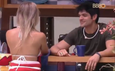 Lucas e Jéssica no BBB18 (Foto: Reprodução)