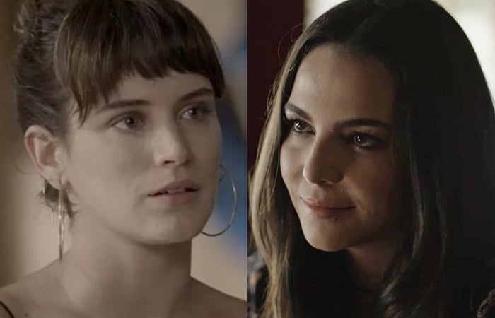 Clara e Aura em O Outro Lado do Paraíso (Foto: Montagem/Reprodução)