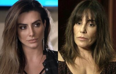Cleo e a mãe, Gloria Pires foram comparadas por Fabíola Reipert ao vivo na Record. (Foto: Montagem/Reprodução)