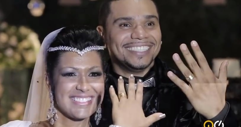 Mulher Moranguinho e Naldo. (Foto: Reprodução/Youtube)