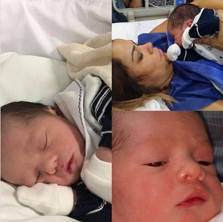 Filho recém-nascido da ex-BBB Pink (Foto: Reprodução)