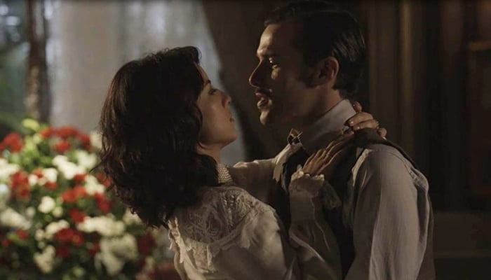 Lucinda (Andreia Horta) e Fernão (Jayme Matarazzo) em cena de Tempo de Amar (Foto: Divulgação/Globo)